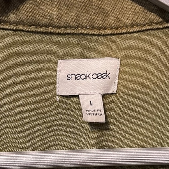 Sneak Peek Green Utility Jacket – Size L - Picture 3 of 4